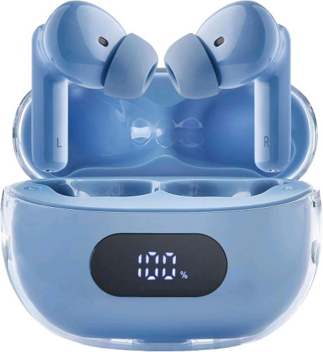 INTENSO BUDS PLUS T315AE CUFFIE AURICOLARI STEREO IN-EAR TRUE WIRELESS BLUETOOTH CON CANCELLAZIONE ATTIVA DEL RUMORE ENC CHIAMATE E MUSICA USB-C BLU